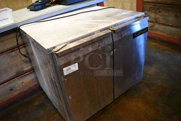 NICE! Continental Model UC36 Stainless Steel Commercial 2 Door Undercounter Cooler on Commercial Casters. 115 Volts, 1 Phase. 36x30.5x32. Unit Was Working When Restaurant Closed! - Image 2 of 5