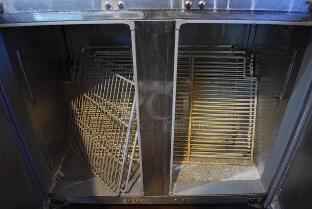 NICE! Continental Model UC36 Stainless Steel Commercial 2 Door Undercounter Cooler on Commercial Casters. 115 Volts, 1 Phase. 36x30.5x32. Unit Was Working When Restaurant Closed! - Image 4 of 5