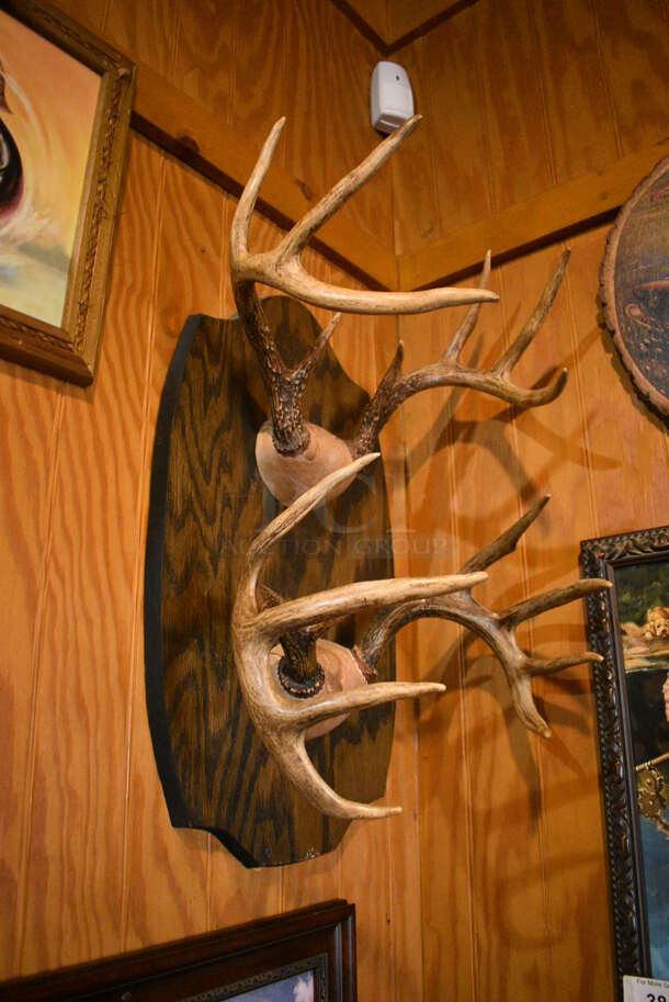 ALL ONE MONEY! Lot of Wall Decorations Including Fly Away Lodge Sign, Basket, Windmill, Fish Picture, Antlers. BUYER MUST REMOVE - Image 6 of 6