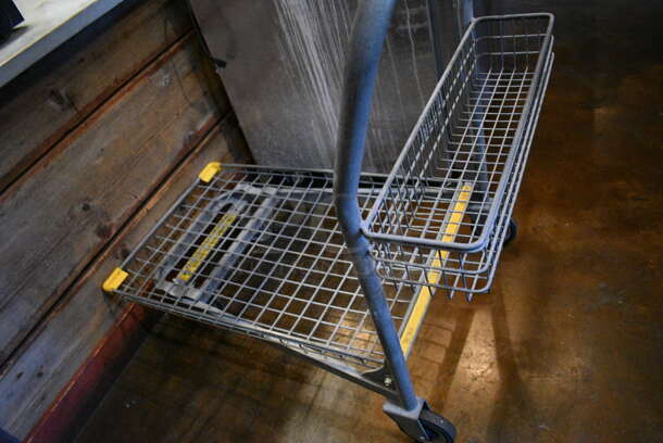 Gray Metal Cart on Commercial Casters. 26x44x40 - Image 3 of 3
