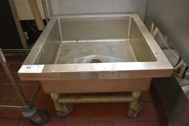 Stainless Steel Commercial Bin on Commercial Casters. 26x26x20 - Image 1 of 3