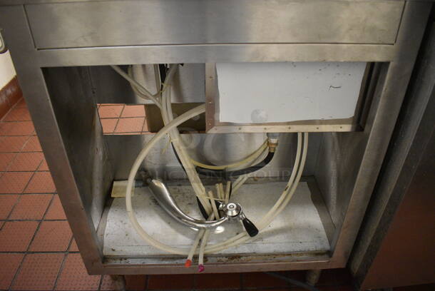 Stainless Steel Commercial Counter w/ 2 Dispensers and Ice Bin. 30x15x52 - Image 5 of 6