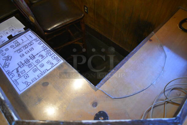 Wooden Hostess Stand. BUYER MUST REMOVE. 60x48x48 - Image 3 of 4