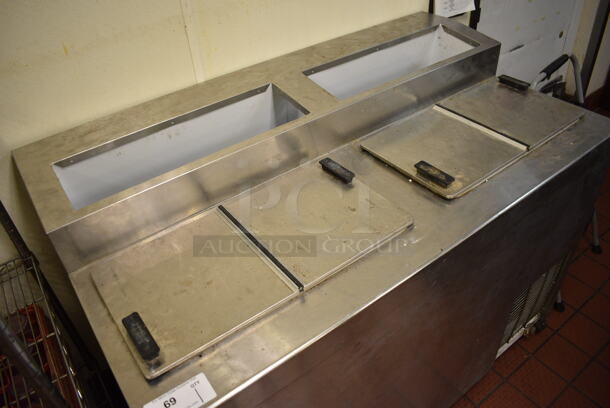 GREAT! Master Bilt Model FLR-80SE Stainless Steel Commercial Ice Cream Dipping Cabinet on Commercial Casters. 115 Volts, 1 Phase. 54.5x30x40.5. Unit Was Working When Restaurant Closed! - Image 3 of 7