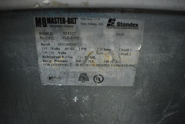 GREAT! Master Bilt Model FLR-80SE Stainless Steel Commercial Ice Cream Dipping Cabinet on Commercial Casters. 115 Volts, 1 Phase. 54.5x30x40.5. Unit Was Working When Restaurant Closed! - Image 7 of 7