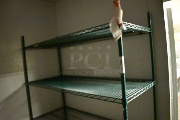 Green Finish 4 Tier Metro Style Shelving Unit. BUYER MUST DISMANTLE. PCI CANNOT DISMANTLE FOR SHIPPING. PLEASE CONSIDER FREIGHT CHARGES. 60x24x74 - Image 3 of 3
