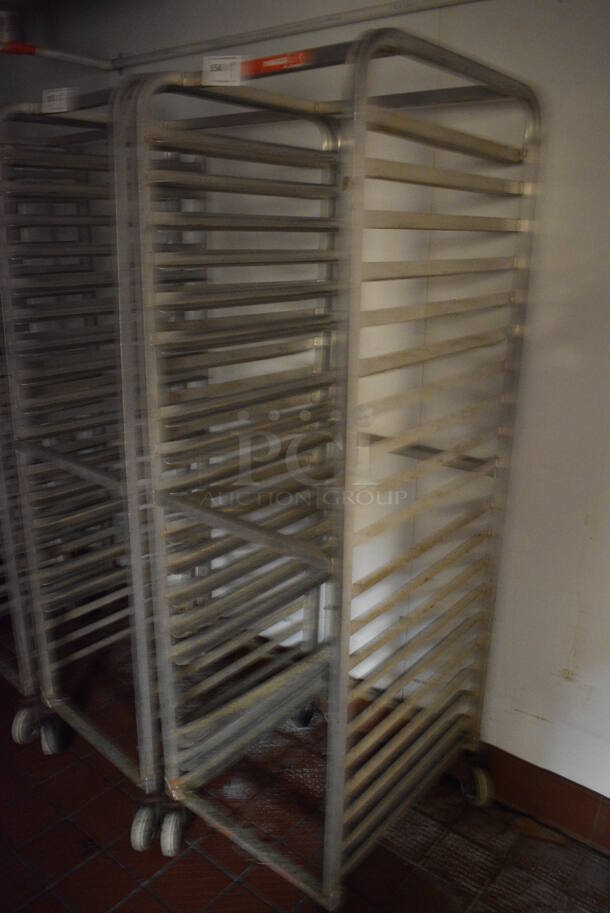Metal Commercial Pan Transport Rack on Commercial Casters. 20.5x26x70 - Image 3 of 3