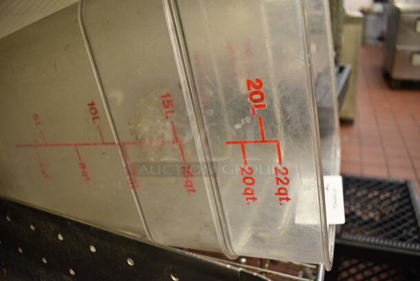 2 Clear Poly Containers. 11x12x16. 2 Times Your Bid! - Image 2 of 2