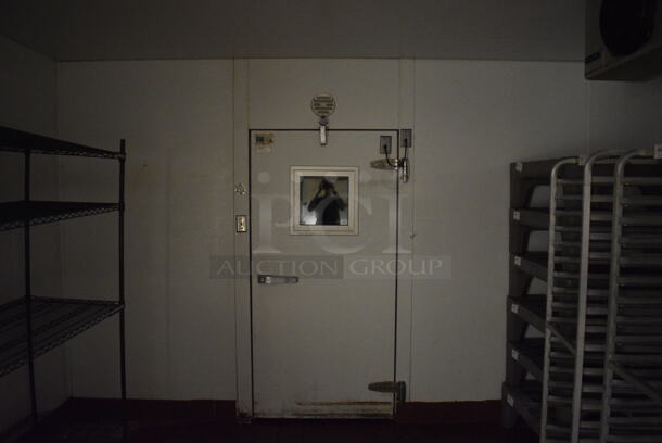 2 FANTASTIC! Imperial Walk In Boxes That Make Up One Walk Through Combo Box w/ 2 Condensers and 2 Compressors. Does Not Include Contents. BUYER MUST REMOVE. Cooler: 22'x12'x8'. Freezer: 12'x7.5'x7.5'. 2 Times Your Bid! Unit Was Working When Restaurant Closed! - Image 11 of 12