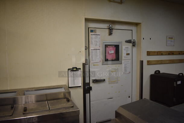2 FANTASTIC! Imperial Walk In Boxes That Make Up One Walk Through Combo Box w/ 2 Condensers and 2 Compressors. Does Not Include Contents. BUYER MUST REMOVE. Cooler: 22'x12'x8'. Freezer: 12'x7.5'x7.5'. 2 Times Your Bid! Unit Was Working When Restaurant Closed! - Image 12 of 12