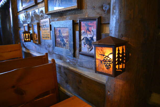 6 Wall Mount Light Covers. 6x7.5x8.5. 6 Times Your Bid! - Image 2 of 3
