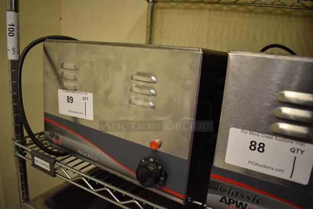 APW Wyott Model W-3Vi Stainless Steel Commercial Countertop Food Warmer. 120 Volts, 1 Phase. 14.5x23x9. Unit Was Working When Restaurant Closed! - Image 2 of 4