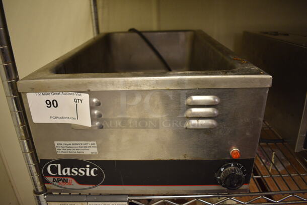 APW Wyott Model W-3V Stainless Steel Commercial Countertop Food Warmer. 120 Volts, 1 Phase. 14.5x23x9. Unit Was Working When Restaurant Closed! - Image 1 of 3