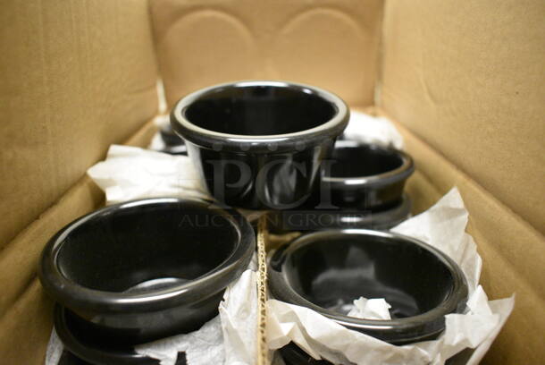 ALL ONE MONEY! Lot of 39 Black Poly Food Portioning Cups! 3x3x1.5 - Image 1 of 2