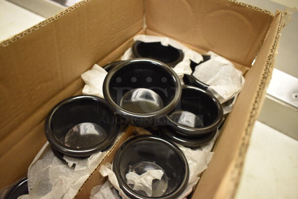 ALL ONE MONEY! Lot of 39 Black Poly Food Portioning Cups! 3x3x1.5 - Image 2 of 2