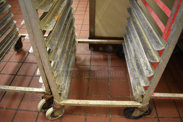 Metal Commercial Pan Transport Rack on Commercial Casters. 20.5x26x70 - Image 3 of 3