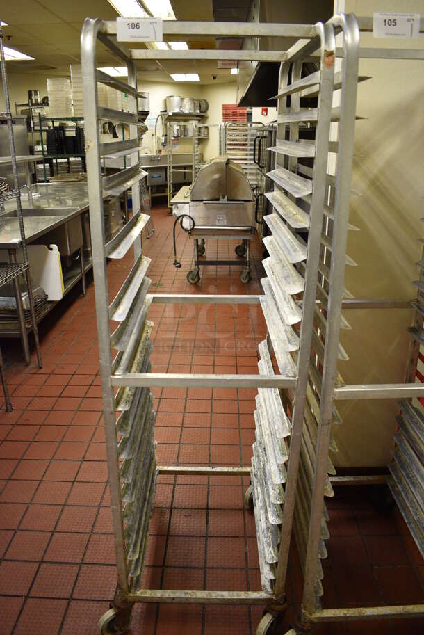 Metal Commercial Pan Transport Rack on Commercial Casters. 20.5x26x70 - Image 1 of 4