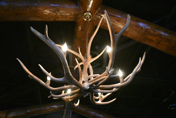 2 Antler Chandeliers. BUYER MUST REMOVE. 2 Times Your Bid! - Image 5 of 5