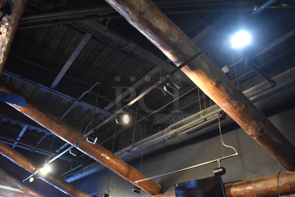 37 Track Lights on 10 Metal Strips. BUYER MUST REMOVE. 37 Times Your Bid! - Image 1 of 3