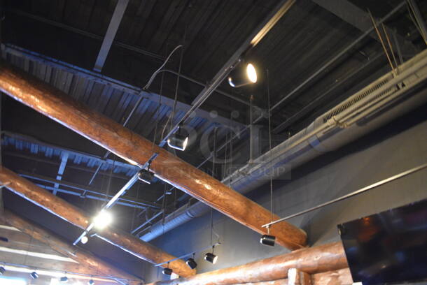 37 Track Lights on 10 Metal Strips. BUYER MUST REMOVE. 37 Times Your Bid! - Image 2 of 3