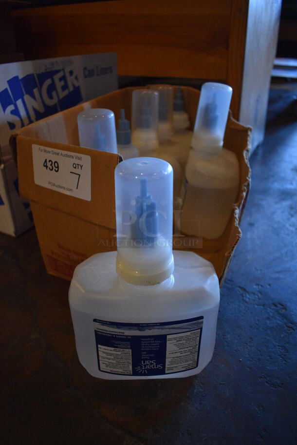 7 Smart San Hand Sanitizer Gel Bottles. 6x3.5x9. 7 Times Your Bid!
