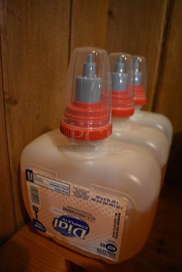 4 Dial Antimicrobial Foaming Hand Wash Bottles. 6x3x10. 4 Times Your Bid! - Image 3 of 3