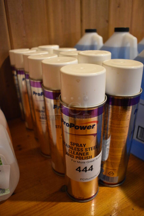 12 ProPower Spray Stainless Steel Cleaner and Polish Bottles. 2.5x2.5x9.5. 12 Times Your Bid! - Image 2 of 2