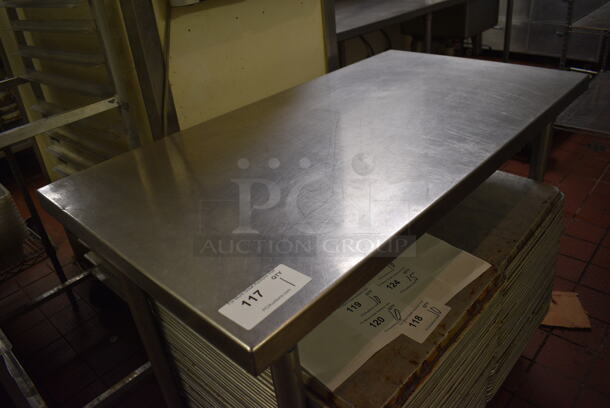 Stainless Steel Commercial Table w/ Undershelf on Commercial Casters. 45x24x36 - Image 3 of 3