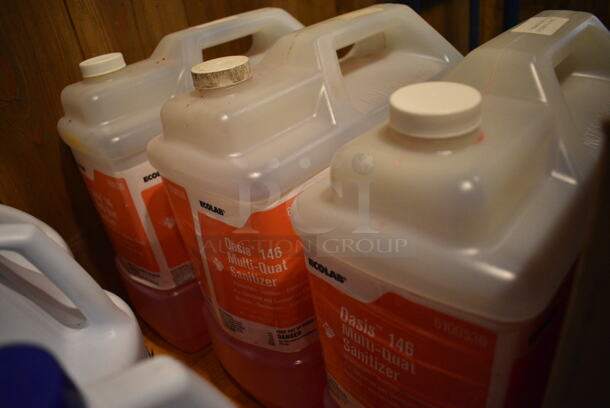 5 Ecolab Oasis 146 Multi-Quat Sanitizer Jugs. 6x12x13 - Image 2 of 3