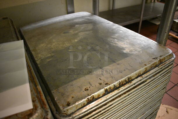 10 Metal Full Size Baking Pans. 18x26x1. 10 Times Your Bid! - Image 2 of 3
