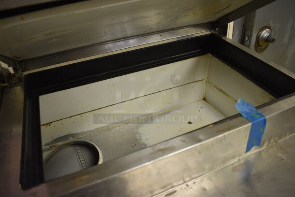 GREAT! 2006 True Model TPP-60D-2 Stainless Steel Commercial Pizza Prep Table w/ 2 Drawers and Door on Commercial Casters. 115 Volts, 1 Phase. 60x33x42. Unit Was Working When Restaurant Closed! - Image 4 of 7