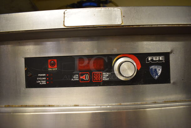 NICE! FWE Stainless Steel Commercial Electric Powered Heated Holding Cabinet on Commercial Casters. 30x35x76. Unit Was Working When Restaurant Closed! - Image 3 of 7