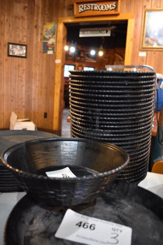 29 Black Poly Baskets. 9x9x2.5. 29 Times Your Bid!