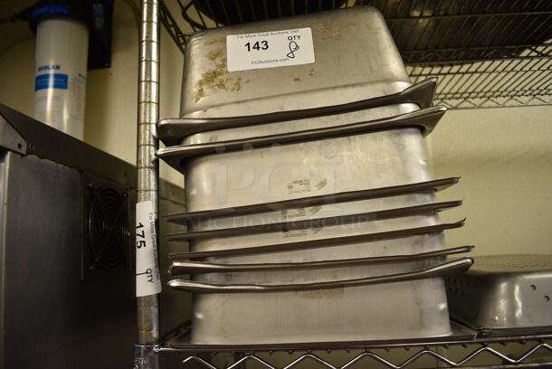 8 Stainless Steel Full Size Drop In Bins. 1/1x6. 8 Times Your Bid! - Image 1 of 3