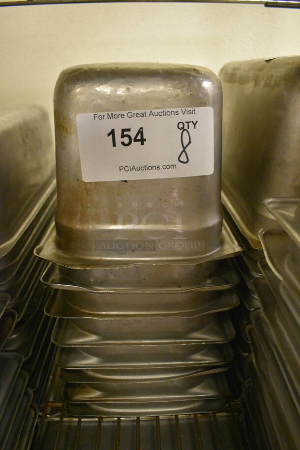 10 Stainless Steel 1/3 Size Drop In Bins. 1/3x6. 10 Times Your Bid! - Image 1 of 3