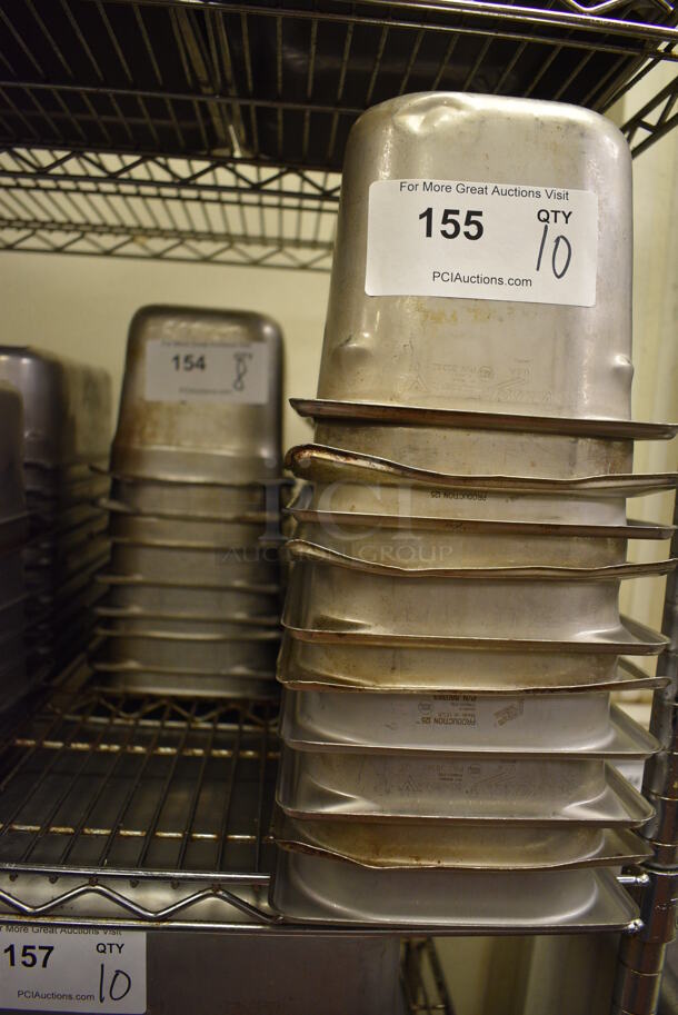 10 Stainless Steel 1/3 Size Drop In Bins. 1/3x6. 10 Times Your Bid! - Image 3 of 3