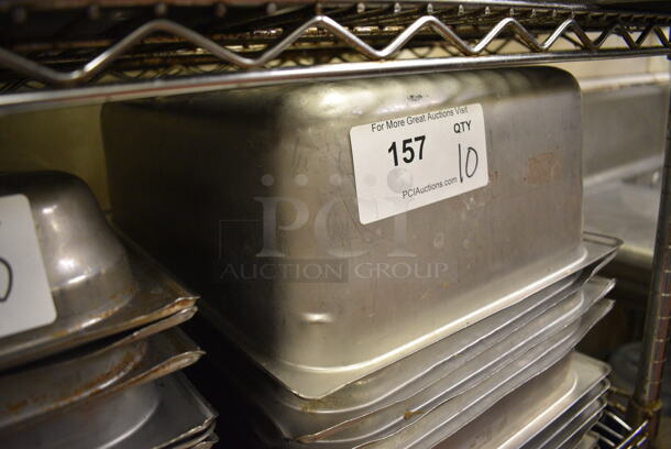 10 Stainless Steel Full Size Drop In Bins. 1/1x6. 10 Times Your Bid! - Image 2 of 2