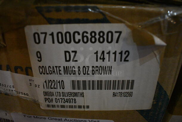 17 BRAND NEW IN BOX! Brown Ceramic Mugs. 4x3x4. 17 Times Your Bid! - Image 3 of 3