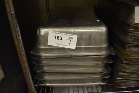 7 Stainless Steel Full Size Drop In Bins. 1/1x4. 7 Times Your Bid!