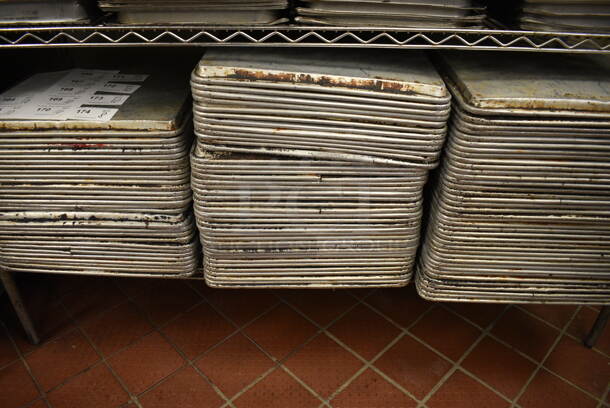 10 Metal Full Size Baking Pans. 18x26x1. 10 Times Your Bid! - Image 4 of 4