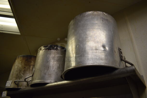 3 Various Metal Stock Pots. Includes 17x15x13. 3 Times Your Bid! - Image 3 of 3