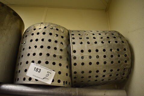 2 Metal Strainer Inserts. 10x10x12. 2 Times Your Bid!
