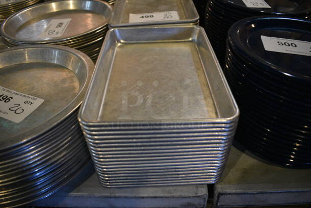 20 Metal Baking Pans. 6.5x9.5x1. 20 Times Your Bid!