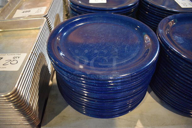 25 Carlisle Blue Poly Plates. 9x9x1. 25 Times Your Bid!