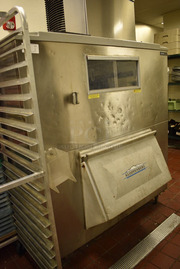 BEAUTIFUL! Manitowoc Model IYT0620A-161 Stainless Steel Commercial Air Cooled Ice Machine Head on Kloppenberg Model 1665-SS Stainless Steel Commercial Ice Bin. 115 Volts, 1 Phase. BUYER MUST REMOVE. 60x44x90. Unit Was Working When Restaurant Closed! - Image 4 of 8