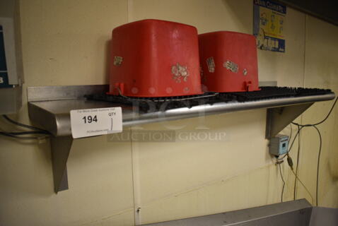Stainless Steel Wall Mount Shelf. BUYER MUST REMOVE. 48x12x12