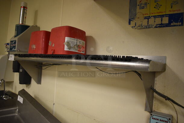 Stainless Steel Wall Mount Shelf. BUYER MUST REMOVE. 48x12x12 - Image 2 of 2