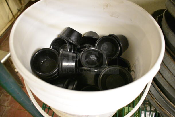 ALL ONE MONEY! Lot of Black Poly Food Portion Cups! 3x3x1.5