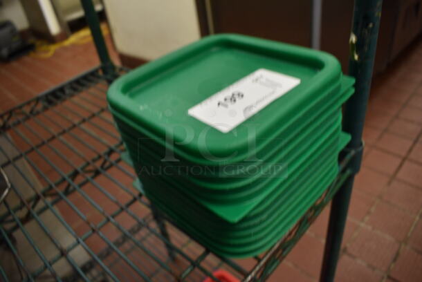 11 Green Poly Lids. 7x7x0.5. 11 Times Your Bid! - Image 3 of 3