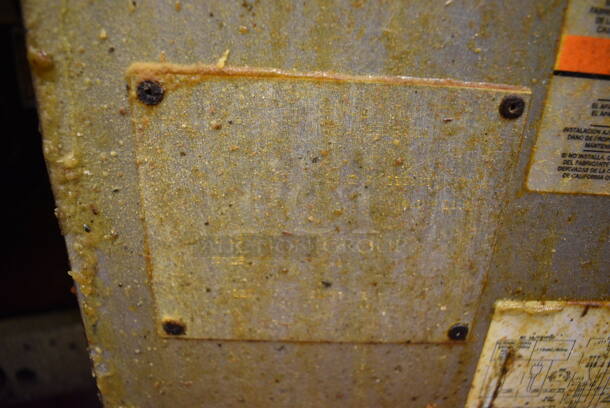 GORGEOUS! Pitco Frialator Stainless Steel Commercial Floor Style Gas Powered 4 Bay Deep Fat Fryer w/ Filtration System, 8 Metal Fry Baskets and 4 Metal Lids on Commercial Casters. 110,000 BTU. 62.5x39x55. Unit Was Working When Restaurant Closed! - Image 10 of 10